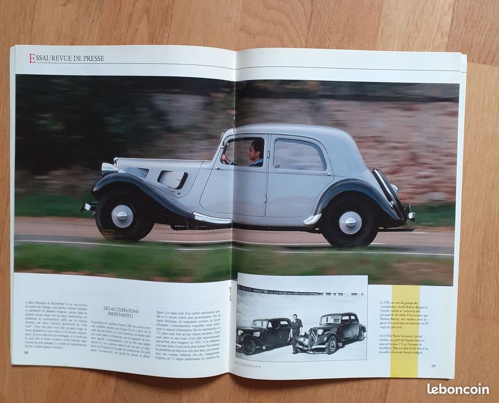 Magazine/monographie AUTO COLLECTION Citroën Traction Avant N°19 - Occasion Bon état