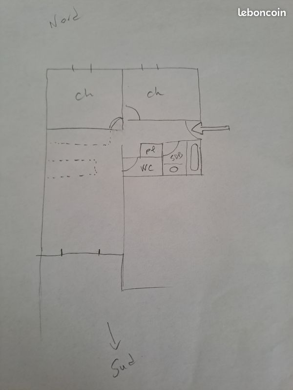 Appartement 3 pièces 56 m² · à Pacé · 56 m² · 805 €/mois