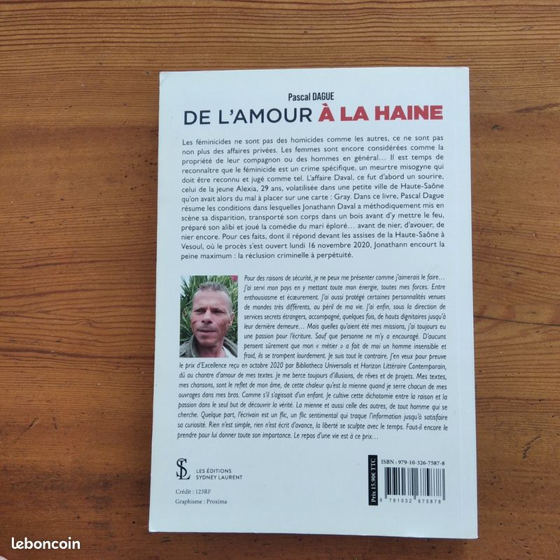 DE L'AMOUR À LA HAINE de PASCAL DAGUE (image 2)