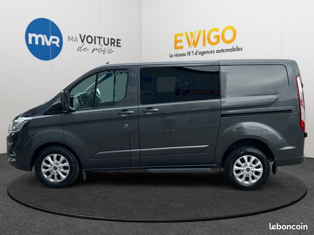 FORD TRANSIT CUSTOM CABINE APPROFONDIE 170CV BVA LIMITED 6 PLACES - CAMÉRA + ATTELAGE -PAS DE TVa (image 8)
