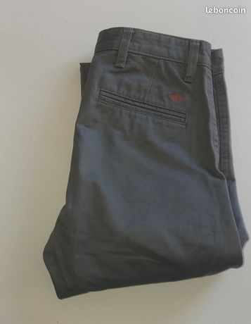 Pantalon Homme Slim DOCKERS Bleu - Taille W42/L32 - Coupe Ajustée - Neuf Avec étiquettes