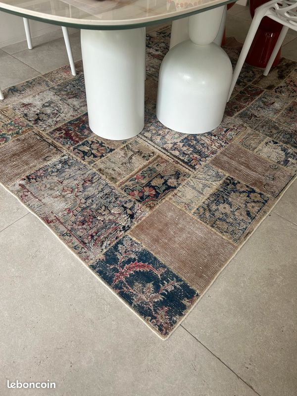 Tapis patchwork 100% fait main (image 2)