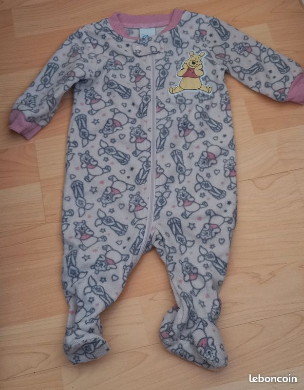 Donne pyjama 3/6 mois Disney Winnie l'ourson (image 1)