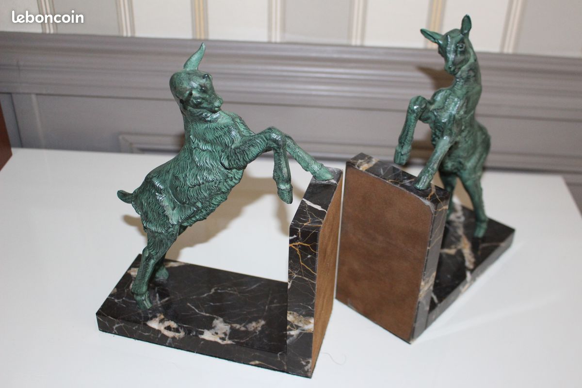Emile Carlier - Chevreaux cabrés - art déco 1930 (image 8)