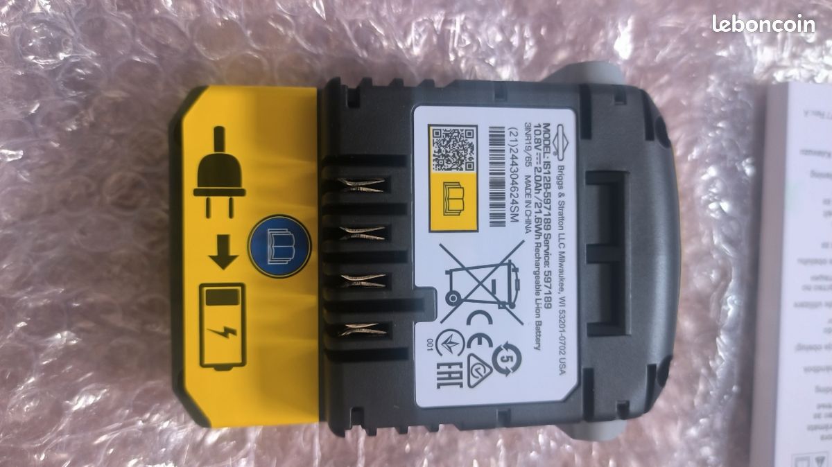 Batterie Démarrage Tondeuse Batterie Lithium-Ion Briggs & Stratton 593560/ 597189 - Pour Démarrage Moteur | Sans Entretien Avec Indicateur 593560 597189 Remplacement