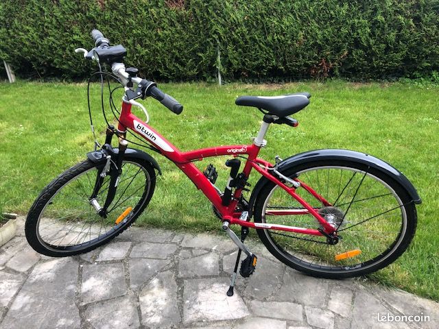 Vélo Btwin Original 5 femme rouge taille M - Vélos