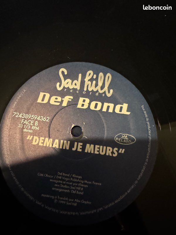 Def Bond feat. Oliver Cheatham – Old School Love – Maxi vinyle 1999 DJ Khéops (image 3)
