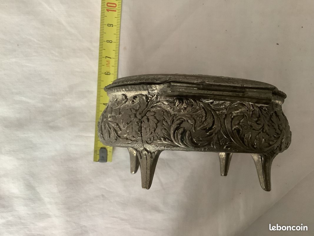 Lot De 6 Loquets à Bascule Style Vintage En Métal Antique - Argent, Sans Trou Pour Cadenas - Pour Boîte à Bijoux, Armoire, Petite Boîte En Bois - Dimensions 62x40mm