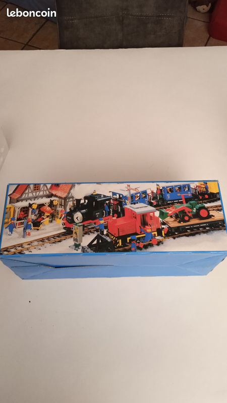 2 X PLAYMOBIL LGB VINTAGE WAGON BLEU DB SNCF TRAIN GARE QUAI 4000 4100 EUR 30,00 - FR