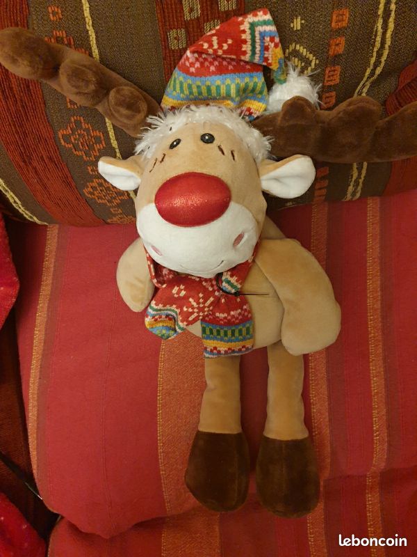 Doudou, renne de Noël Cadeau neuf (image 1)
