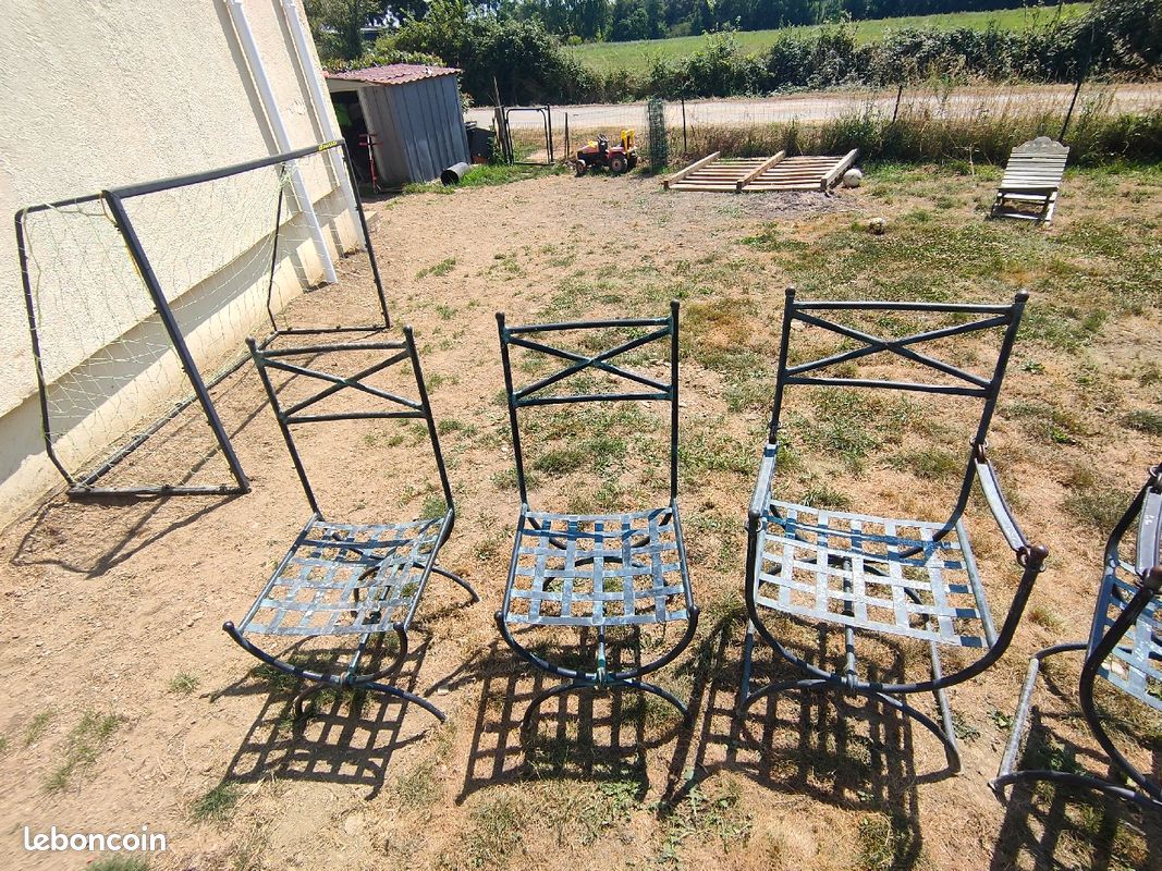 Chaises en fer forgé (image 4)