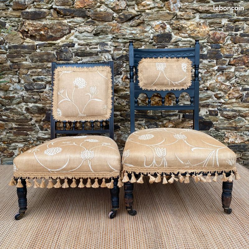 Chaises anciennes , chaises à nourrice XIXe (image 1)