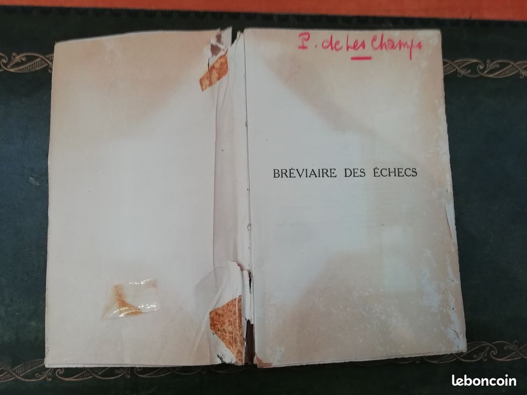 Livre bréviaire des échecs 1949 par x. Tartakower éditions stock (image 4)