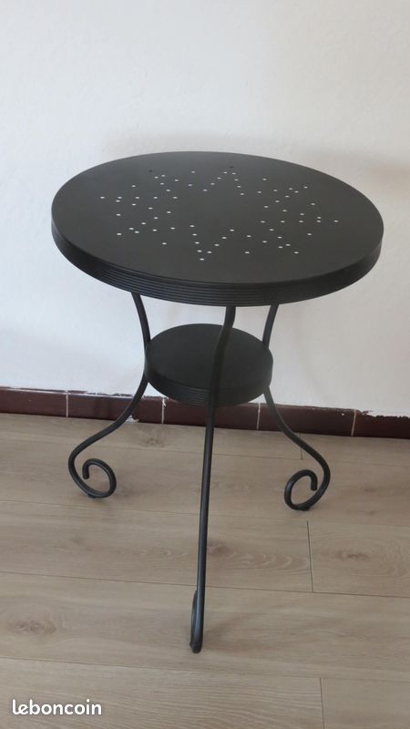URGENT Vends Table de chevet brun noir IKEA NORESUND (image 1)