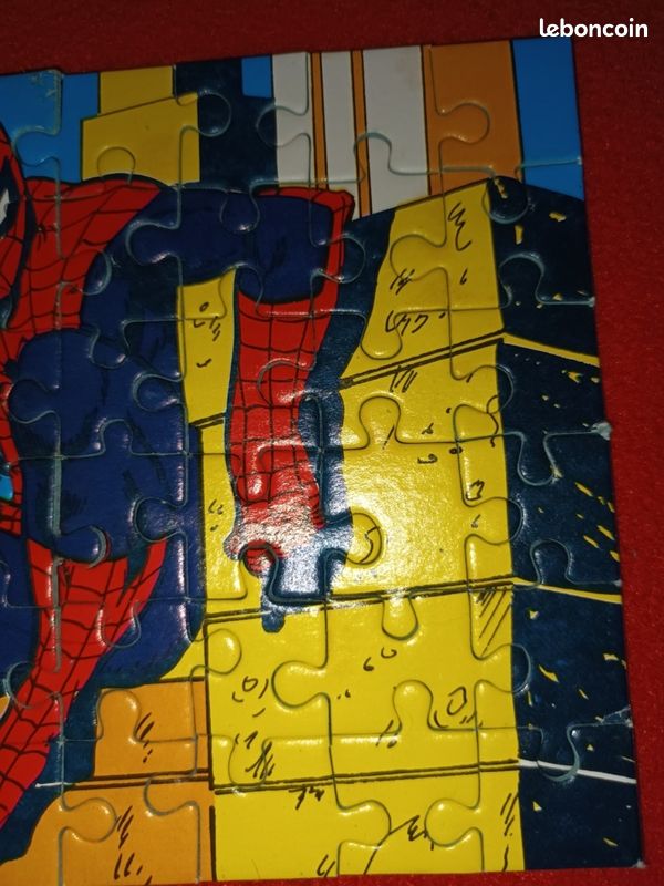 Mini Puzzle Vintage Spiderman 54 Pièces Grimaud France - Édition #2, Sans Iron Man/Thor