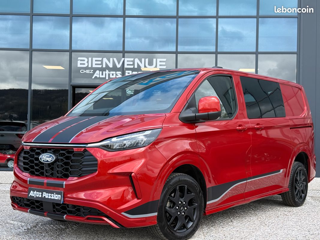 39 990 ht ford transit custom l1h1 cabine approfondie 170 ch bva8 sport. 9 900kms. 01/2025. 5 places (image 1)