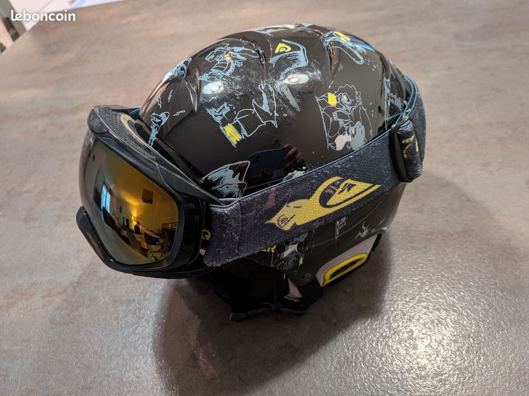 Odoland Casque de Ski avec Lunettes de Ski, Casque de Snowboard pour