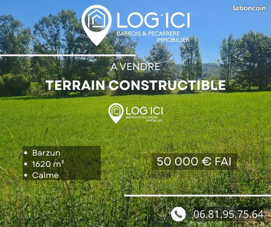 Terrain 1620 m² Barzun