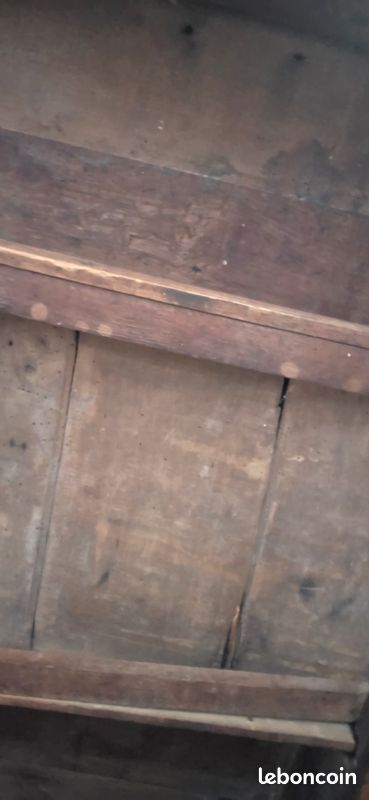 Ancienne table en bois massif / bureau rustique – charme ancien (image 7)