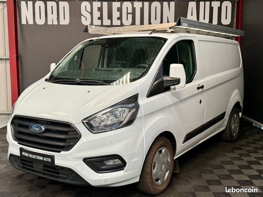 FORD TRANSIT CUSTOM L1 H1 2.0 130 CH BVA6 CLIM / GPS / GALERIE / REGULATEUR / TVA RECUPERABLE 158.453km (image 1)