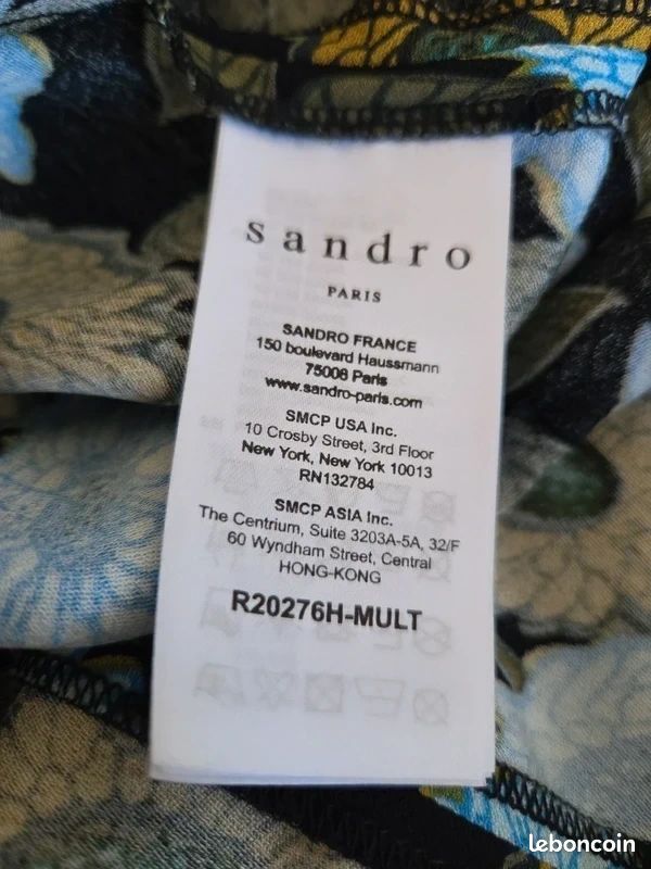 Robe Sandro Bleu Ciel à Motifs étoiles - Taille 1 - Occasion Très Bon état