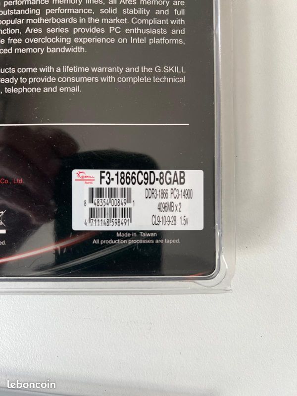 Lot de Mémoire Vive RAM pour ordinateur DDR3/DDR4 et serveur ECC (image 5)