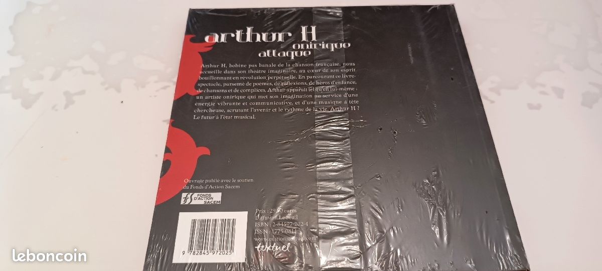 Livre neuf Arthur H (image 2)