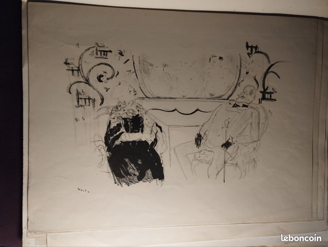 Lithographie originale Vertes Maisons (closes) (image 5)