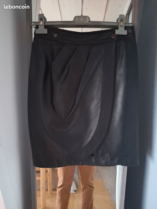 Jupe cuir ba&sh (image 1)