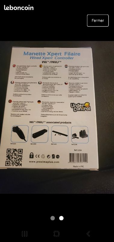 Lot de 10 Manette xpert under control neuf noir ou blanc (image 2)