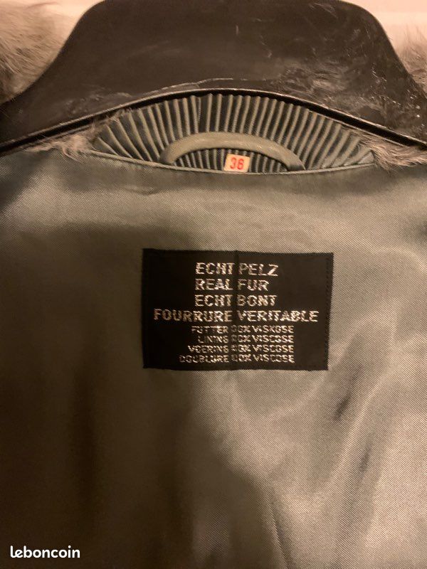 Manteau en fourrure véritable (image 2)