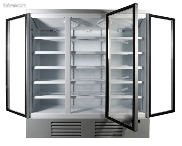 ✅Prix TTC - Vitrine murale réfrigérée en libre-sevice +1°C/+10°C - 3 portes battantes - Livraison Offerte dans toute la France (image 4)