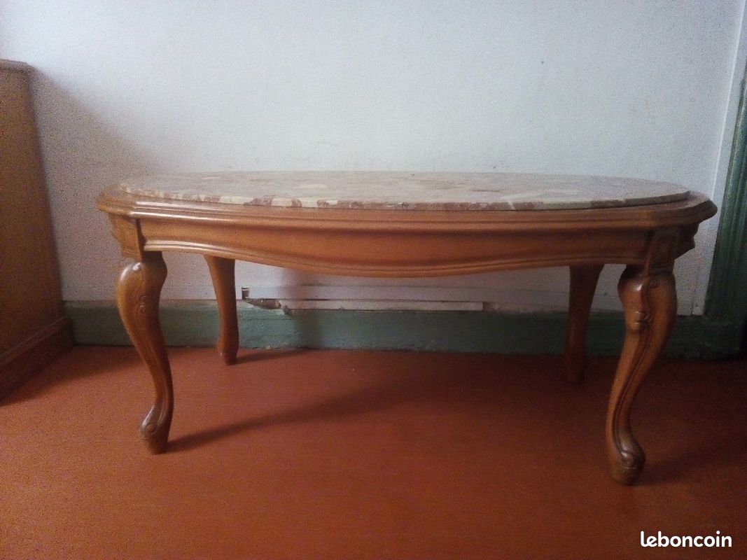 Table basse en mabre (image 1)