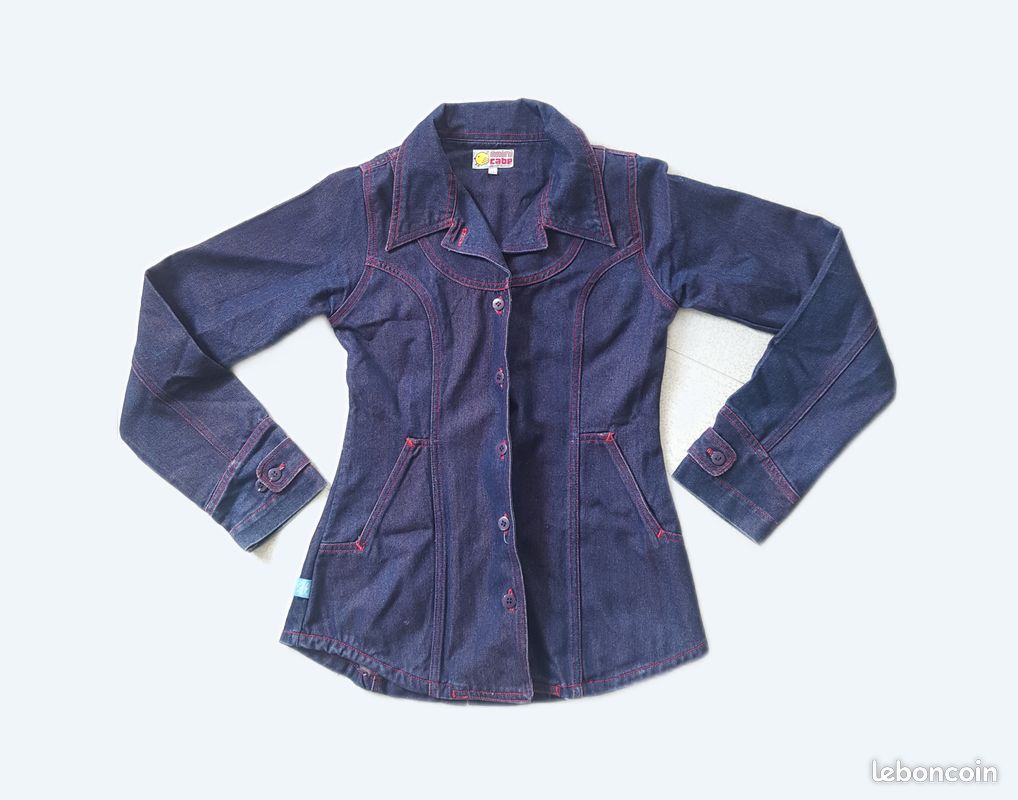 Veste Femme KanaBeach Mini Cabé - Taille L - Bleu En Coton - Occasion Très Bon état