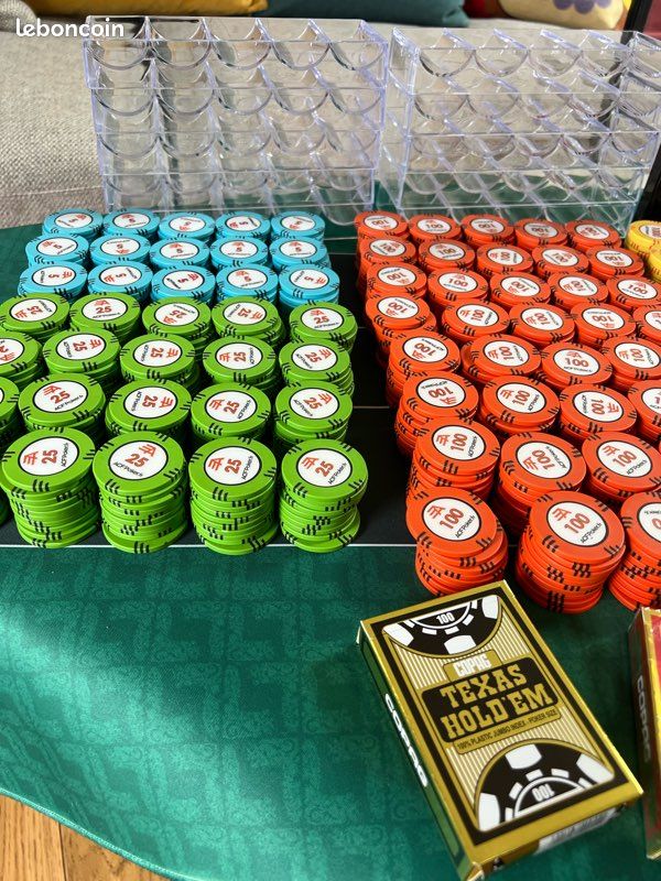 RELOVE Mallette de Poker 300 Pièces | Jeu de Poker 2 Étages et Dés