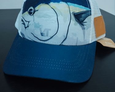 Casquette Baseball Réglable – Motif Pêche Thon, Jaune Et Beige, Homme, Taille Unique, Occasion