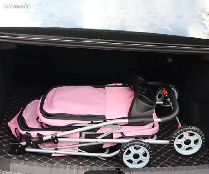 Poussette Double Pliable animaux Accessoires animaux