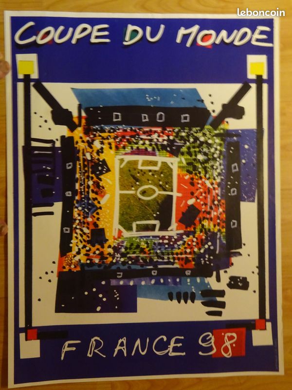 Poster Coupe Du Monde France 98 - Onze Mondial RATP, Affiche Vintage