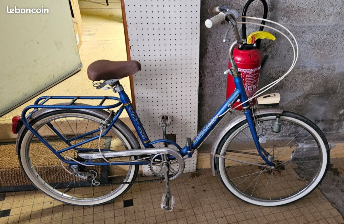 Guidon Vélo Chromé Vintage – NOS Rare – Pliable – 9/10 – Pour Pièces