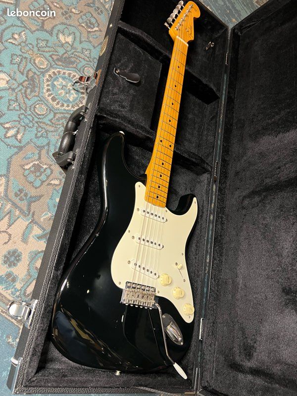 Fender stratocaster st-std – look « ’57 reissue » – black (1997-2000) (image 5)