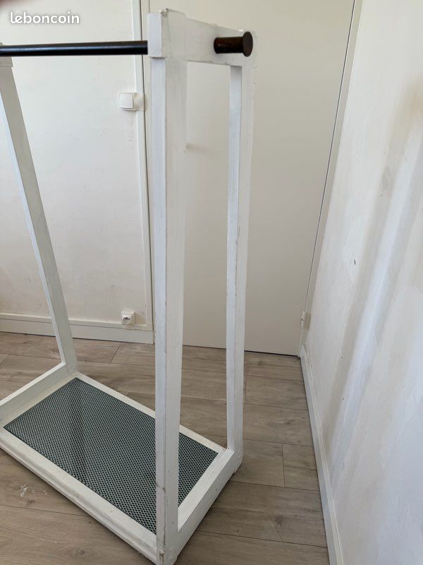 Portant en bois et plaque de verre (image 4)