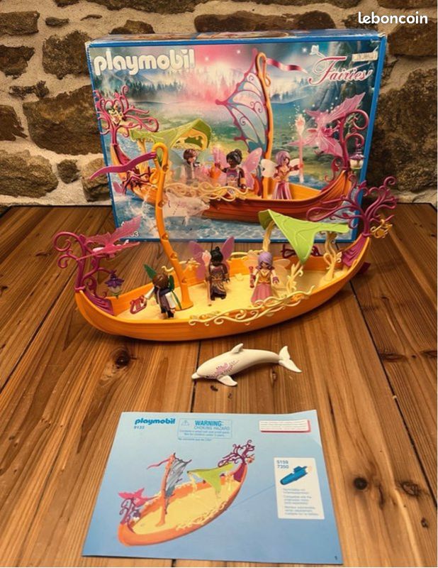 Playmobil Fairies 9133: Bateau Des Fées Enchanté/ Neuf Et Scellé