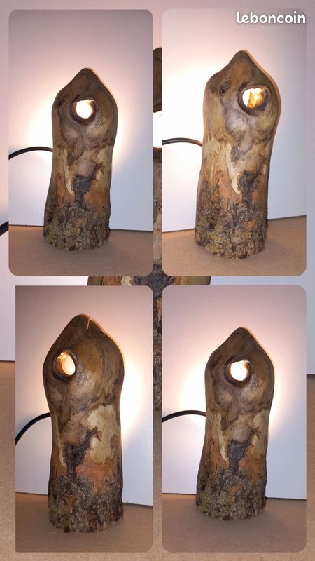 Lampes en bois (image 1)