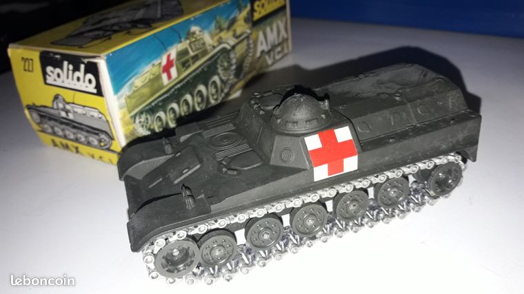 Solido AMX V.C.I. - Miniature Véhicule Militaire - Vert - Échelle 1/50 - Neuf En Boîte