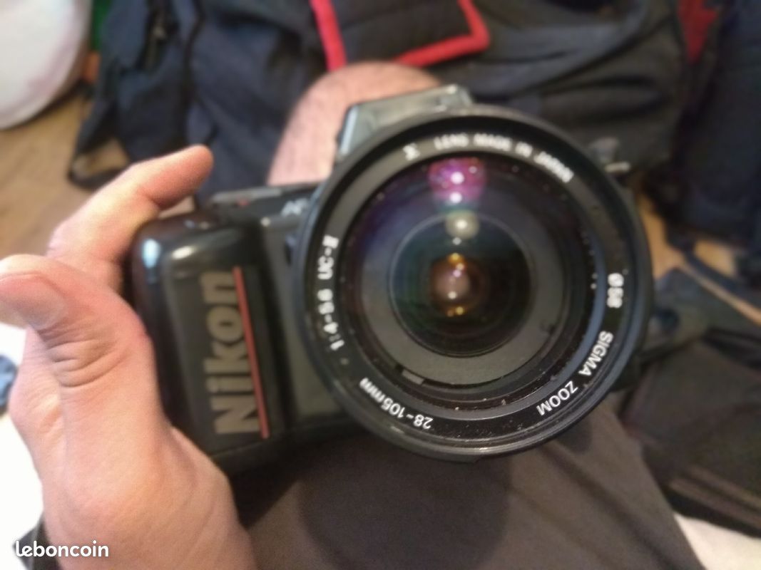 Nikon f-401s objectifs 52mm et 58 mm flash (image 1)