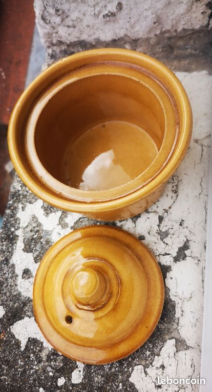 Sucrier ocre vintage (image 2)