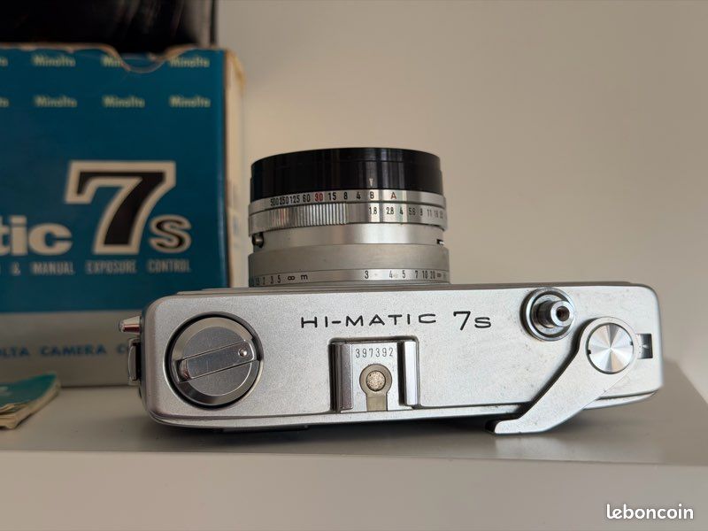 Appareil Photo Argentique Minolta Hi-Matic 7S - Pour Pièces Détachées / Ne Fonctionne Pas