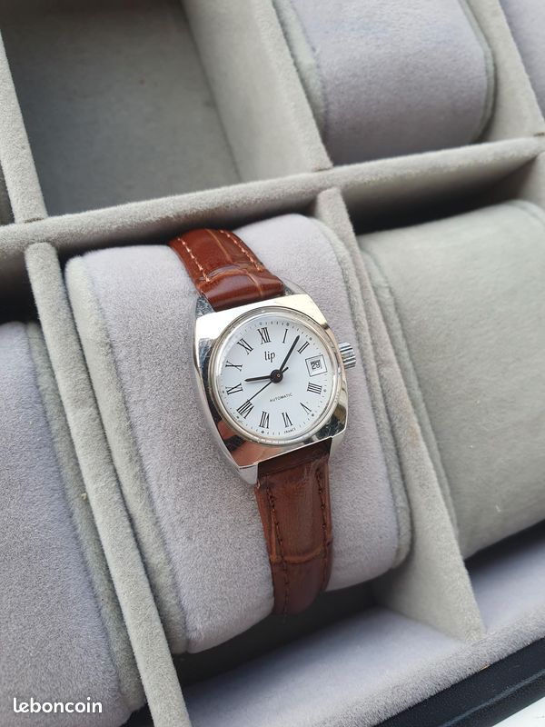 Cadran Vintage Original Pour Montre LIP Automatique – Couleur Gris à Boules – Neuf Sans étiquette
