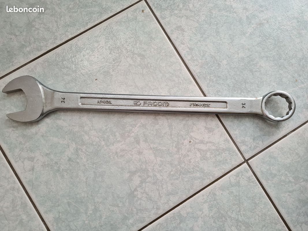 Clé Mixte Facom N°40L.34 - Outillage Mécanique De Qualité