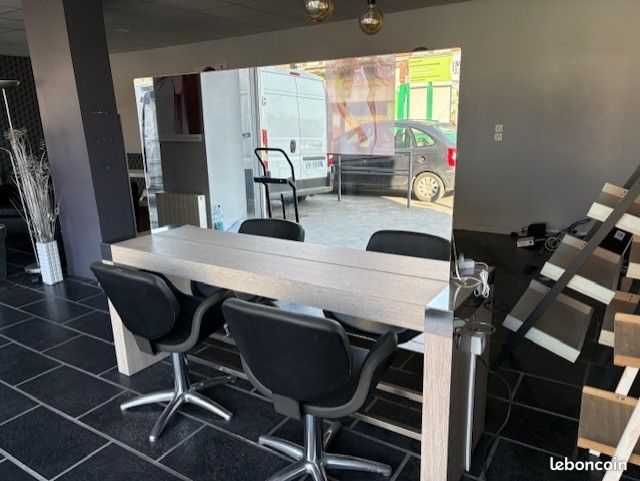 Coiffeuse centrale 4 places xilema mobilier salon de coiffure (image 2)